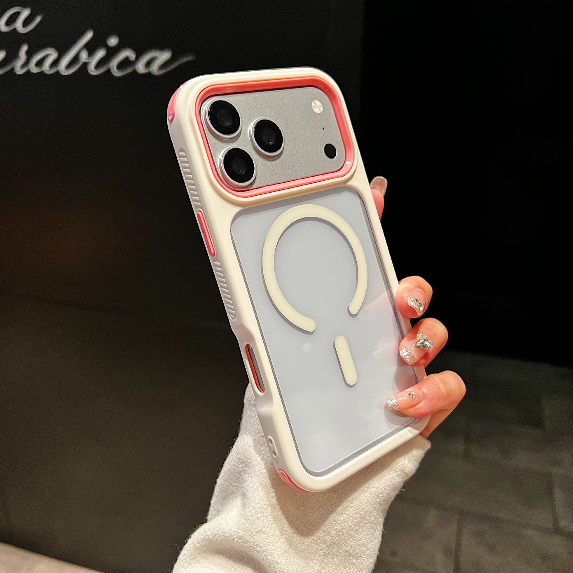 Cool 3-in-1 Magnetic Anti-Slip Edge Strip Compatible with iPhone 18 Pro Max Case, Apple 17 Shockproof Case 13