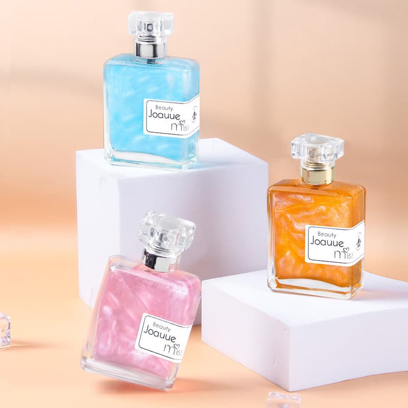 Factory Direct Private Niche Women's Gold Glitter Perfume Long-lasting Light Scent Clear Elegant 50ml