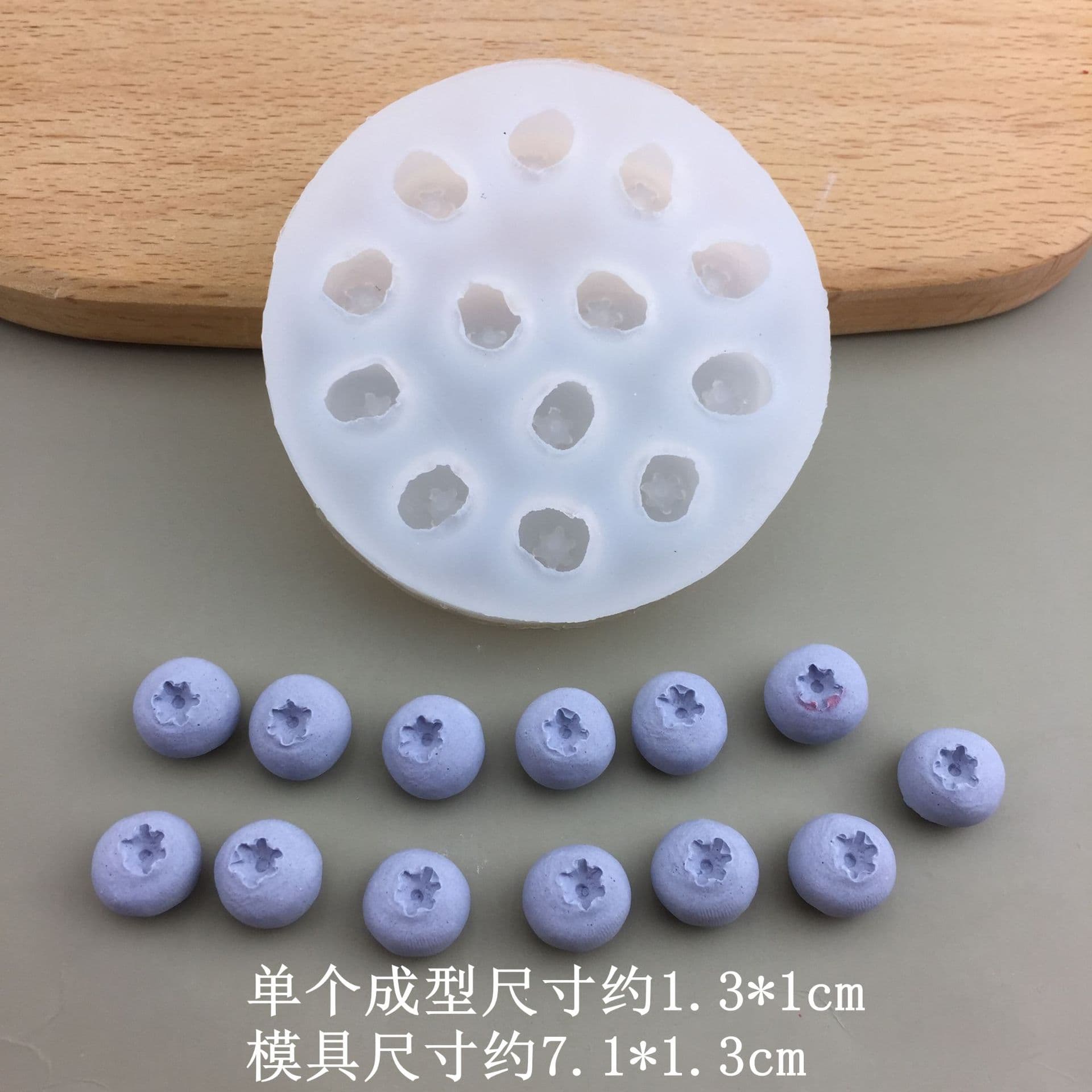 DIY Fruit Series Blueberry Raspberry Silicone Mold Chocolate Fondant Candy Epoxy Resin Plaster Decoration Tool