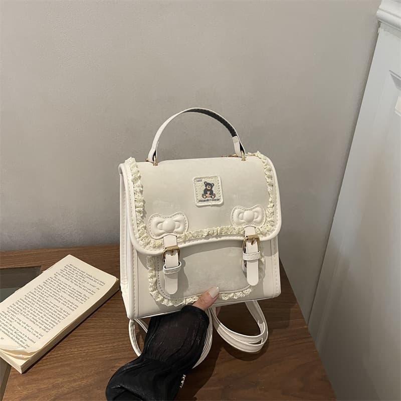 Sweet and Exquisite Super Popular Mini Backpack for Women 2026 New Versatile Commuter Crossbody Backpack Small School Bag