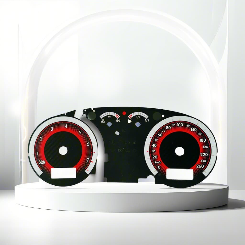 Custom automotive instrument film panel, PVC dial tachometer sticker
