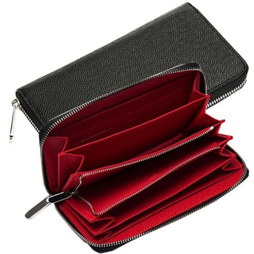 Lightweight Black Men's Wallet, Long Style, Large Capacity, Practical, Multiple Card Slots, 2026 New Model, L-Shaped Zipper Clutch Bag, Trendy