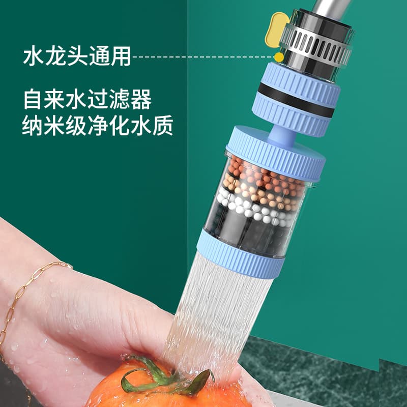 360° Faucet Filter for Kitchen Use, Tap Water, Anti-Splash, Universal Water Purifier/Filter Head