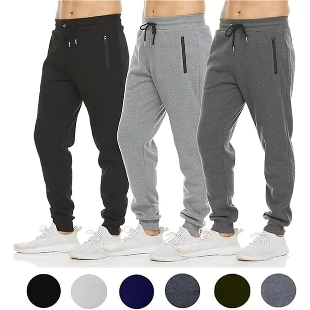 High Street Niche Solid Color Casual Pants Men 2025 Cross-Border Foreign Trade New Sports Sweatpants Fitness Running Long Pants