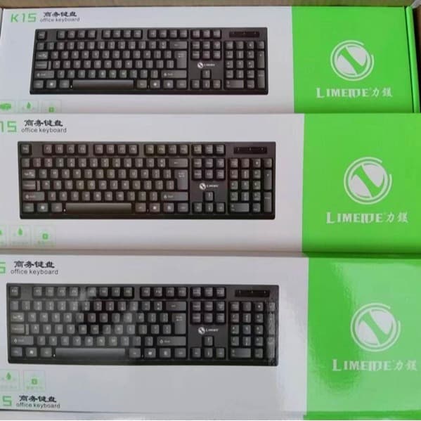 Limei K15 Wired Office Computer Keyboard, Home Business Laptop Desktop USB Wired Keyboard, Computer Accessories