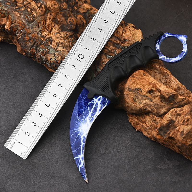 Factory Wholesale Karambit Knife Rubber Handle Colorful Claw Knife Outdoor Survival Tactical Fixed Knife Multi-Function Legal Self-Defense Knife