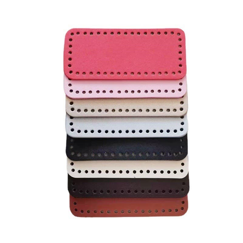 Luggage Hardware DIY HyunA Woven Bag Base: 18x8cm Nail-Free Leather Base Plate, Ready Stock Wholesale