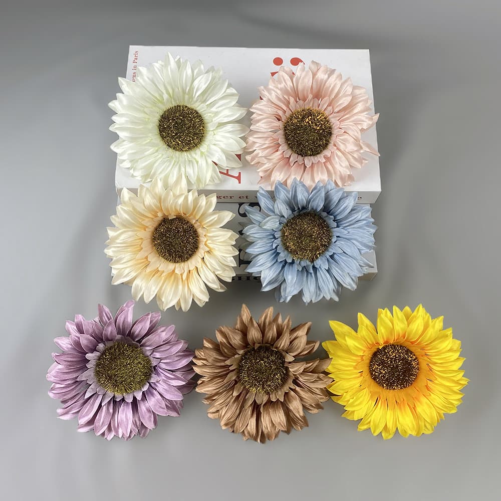 Simulated Sunflower in Style Living Room Decoration Photography Props Wedding Wholesale Sunflower Handmade DIY Fake Flower Gift