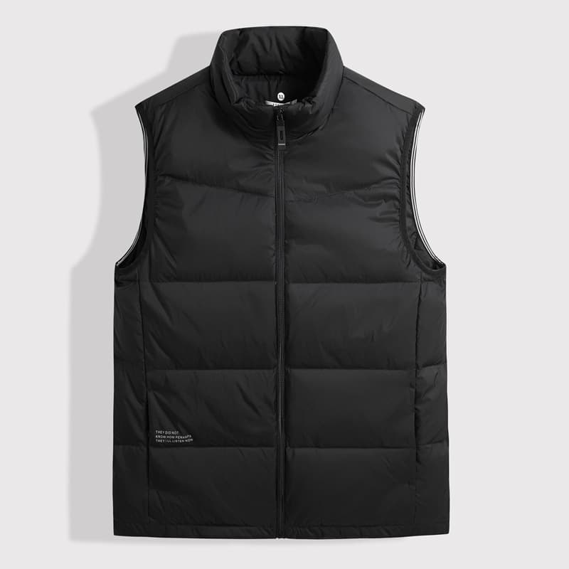 Fat Brother 2025 Winter New Men's Plus Size Fashion Casual Stand Collar Lightweight Down Vest