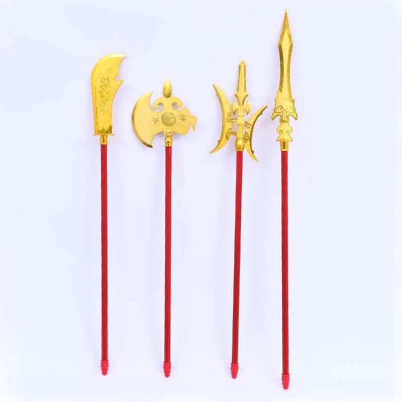 Factory wholesale Three Kingdoms weapons children's toys plastic sword spear axe antique replica Guan Yu Green Dragon Crescent Blade