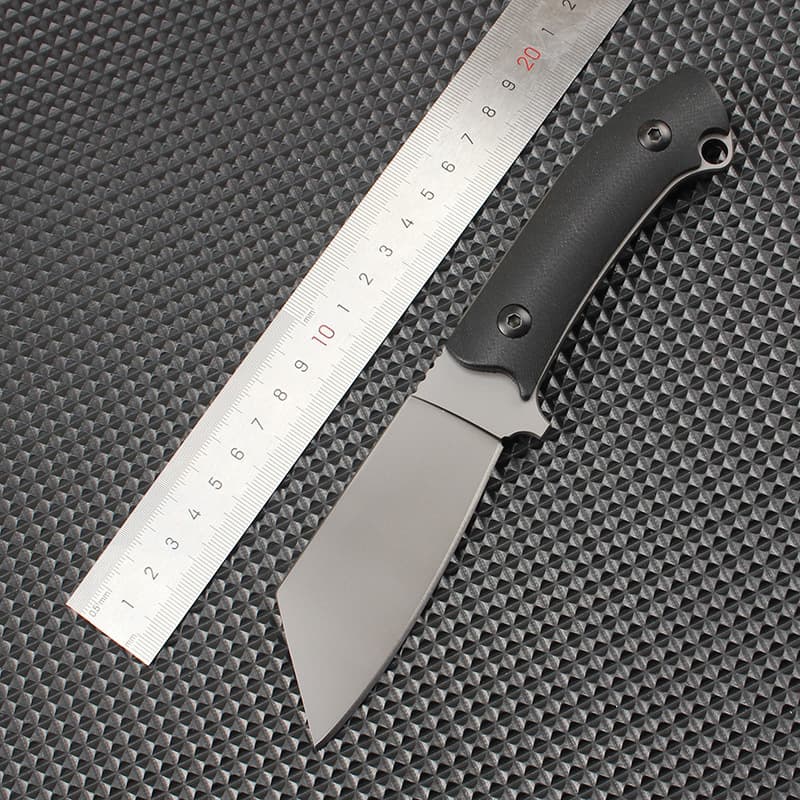 Cross-border Hot Selling K-sheath Fixed Blade Outdoor Camping Portable Survival Knife G10 Handle D2 Sharp Knife