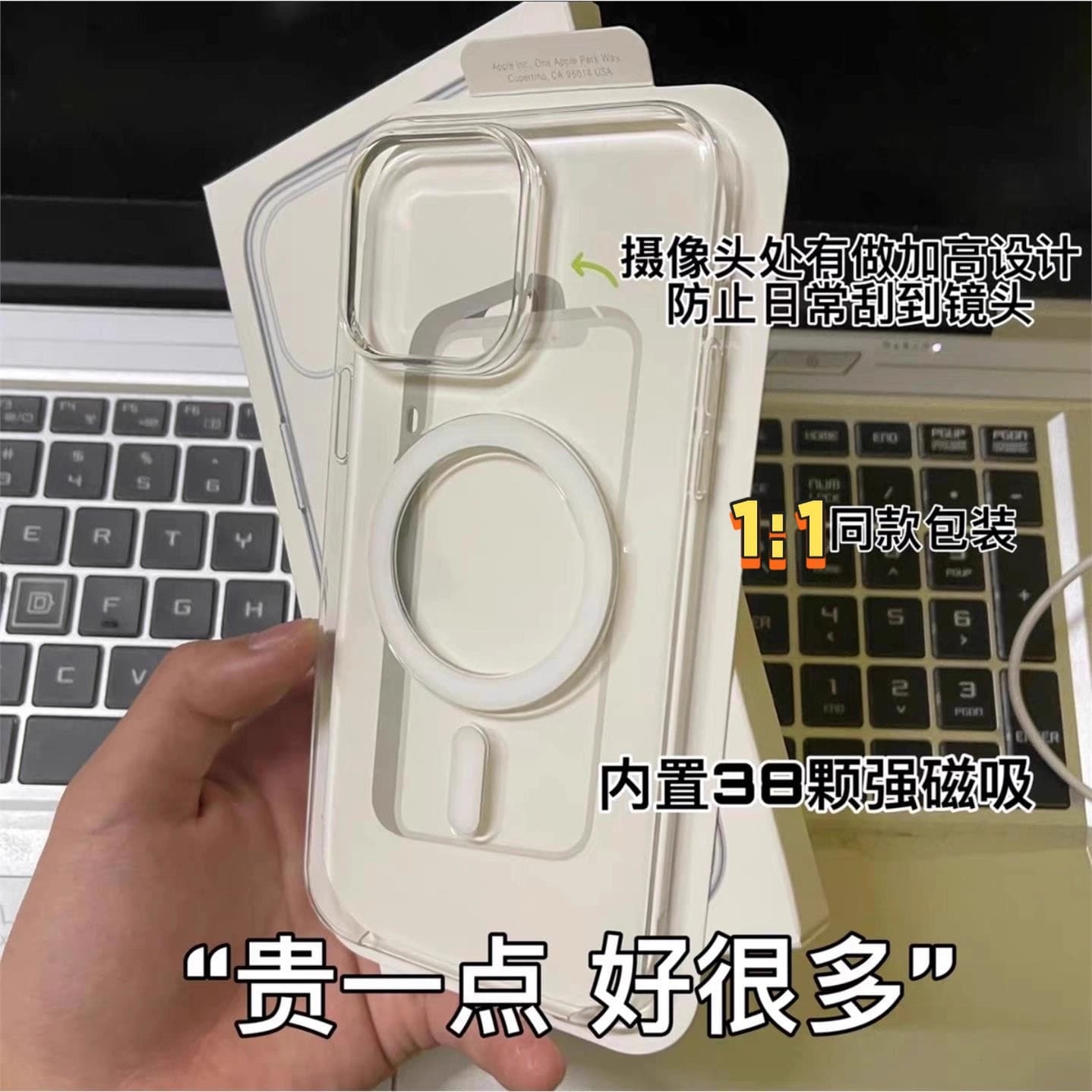 Compatible with Apple 17 Pro Max Official Transparent Magnetic Animation Phone Case iPhone 16 with AI Button Protective Cover
