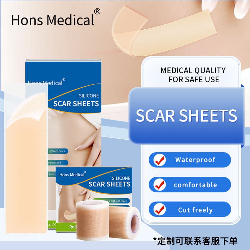 Medical Silicone Gel Roll 4cm*1.5m Silicone Gel Scar Roll Tape Skin Tone Invisible Scar Patch Scar Export