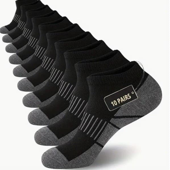 Cross-Border Amazon Socks for Men, Outdoor Pull-Tab Sports Short Socks, Anti-Slip Non-Slip Boat Socks, Black White Gray Casual Men's Socks
