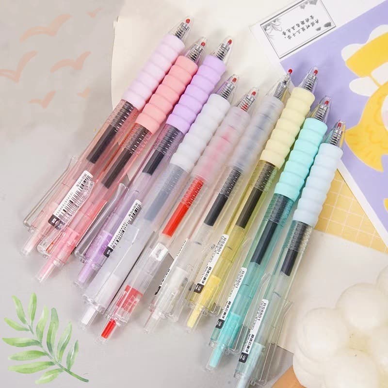 Cloud Grip Exam Tool Quick-Dry Student Colored Retractable Neutral Pen ST Retractable Pen Neutral Pen Exam Pen Jump Pen Water Pen