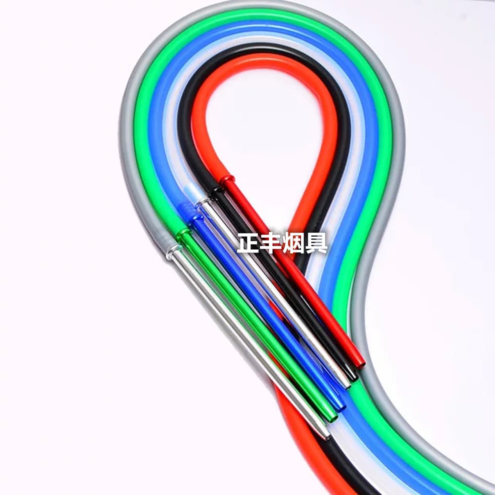 Hookah Hose Silicone Tube with Metal Handle Hookah Accessories Shisha