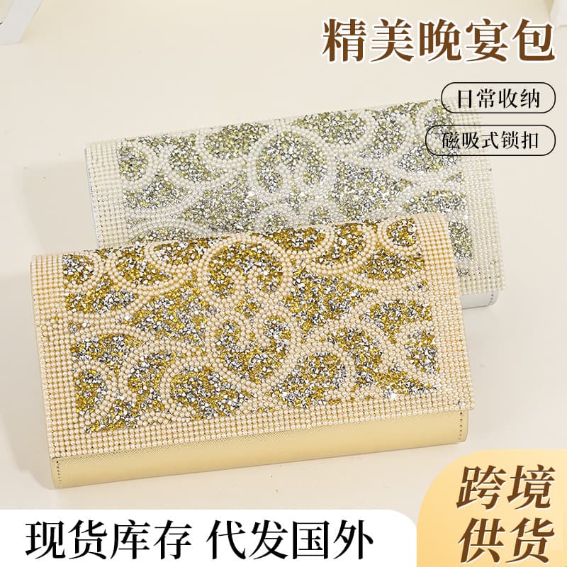 New high-quality niche design women's handbag clutch, evening bag, banquet bag, chain crossbody bag, mobile phone bag