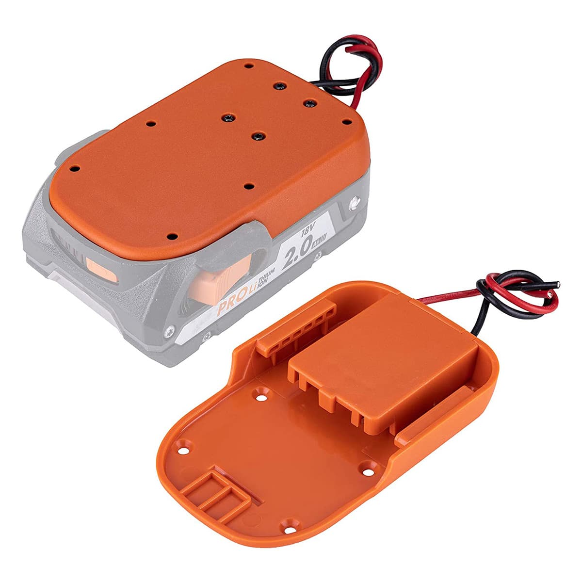 DIY Adapter RIDGID & AEG 18V Lithium Battery Power Output Wire Connector Adapter