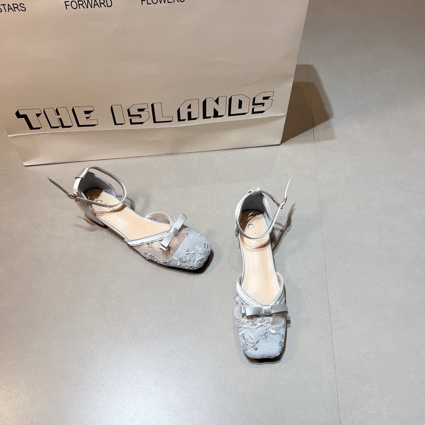 Women's Chunky Heel Sandals, Vintage One-Strap Mesh Low Heel Square Toe Dress Shoes, Light Luxury Style
