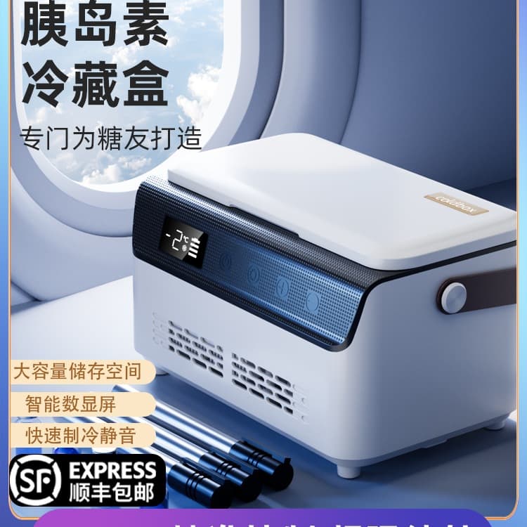 Free Shipping Insulin Cooling Case Portable Mini Fridge Allowed on Airplanes New Charging for Car and Home Medicine Storage