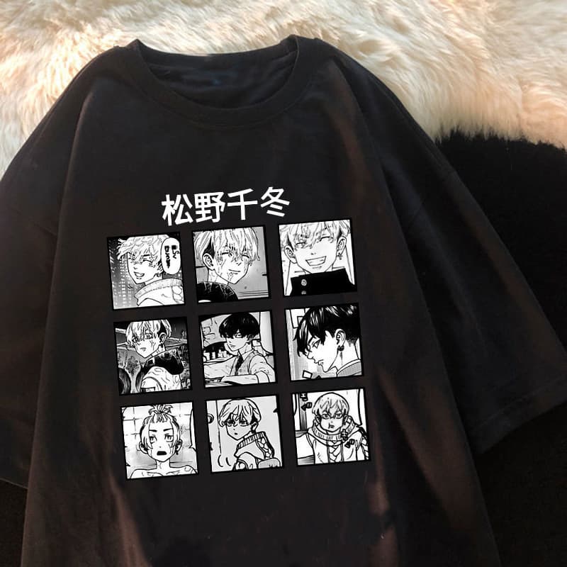 Japanese Anime Tokyo Revengers T-Shirt Men Kawaii Harajuku M