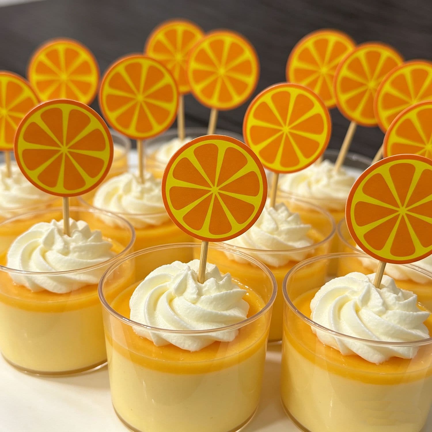 Spot fruit picks orange picks dessert pastry baking plug-in cake picks decoration fresh lemon picks cold dish decoration