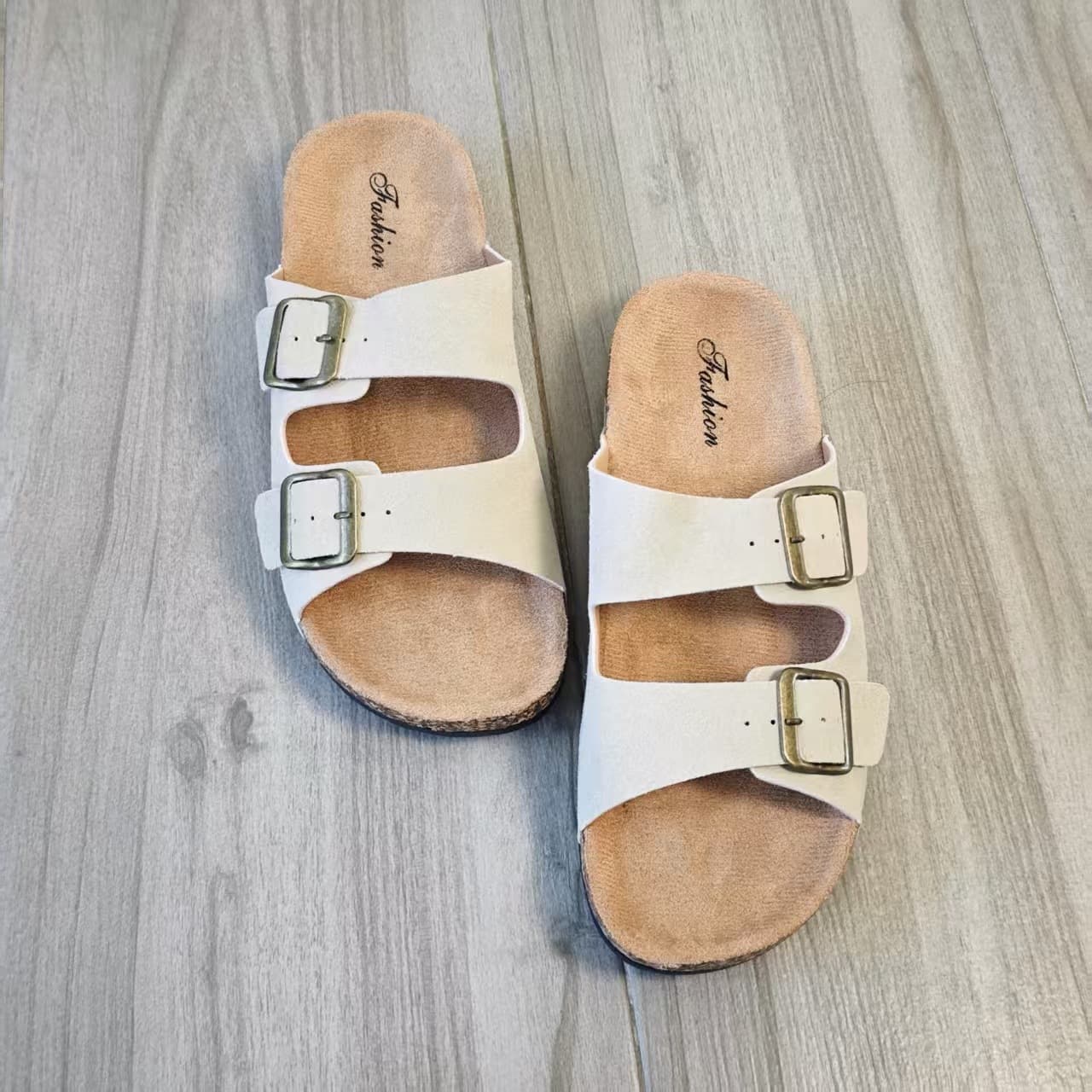 2026 Summer Retro Flat Birkenstock Sandals for Women, One-Strap Slide, Wear-Resistant, Anti-Slip, Thickened Sole Beach Shoes