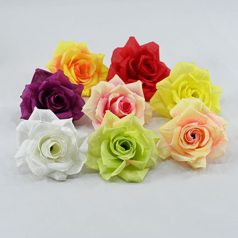 Artificial rose, high-end 10cm silk headpiece, DIY silk flower headdress, wedding creative flower home decoration.