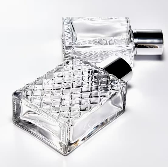 In Stock 50ml Diamond Pattern Square Glass Spray Bottle Empty Bottle Foreign Trade Temu New High-End Perfume Bottle