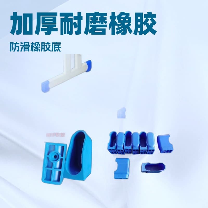 Oval cover new material square tube class mat school desk and chair black tube foot table foot cover blue inner plug plastic cover jacket