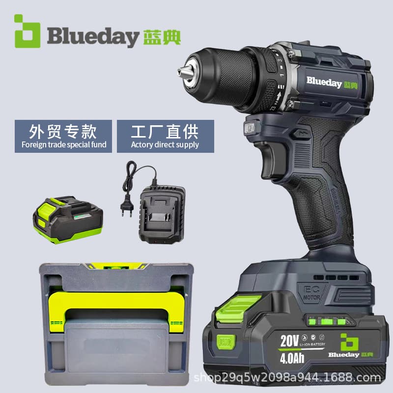 Factory direct supply of brushless lithium-ion drills, electric screwdrivers, impact drills, multi-functional industrial-grade power tools for home use.