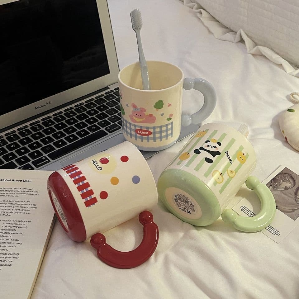 Couple Toothbrush Cup High Appearance Toothbrushing Rinsing Cup Student Dormitory Toothbrush Cup Cartoon Home Rinsing Cup