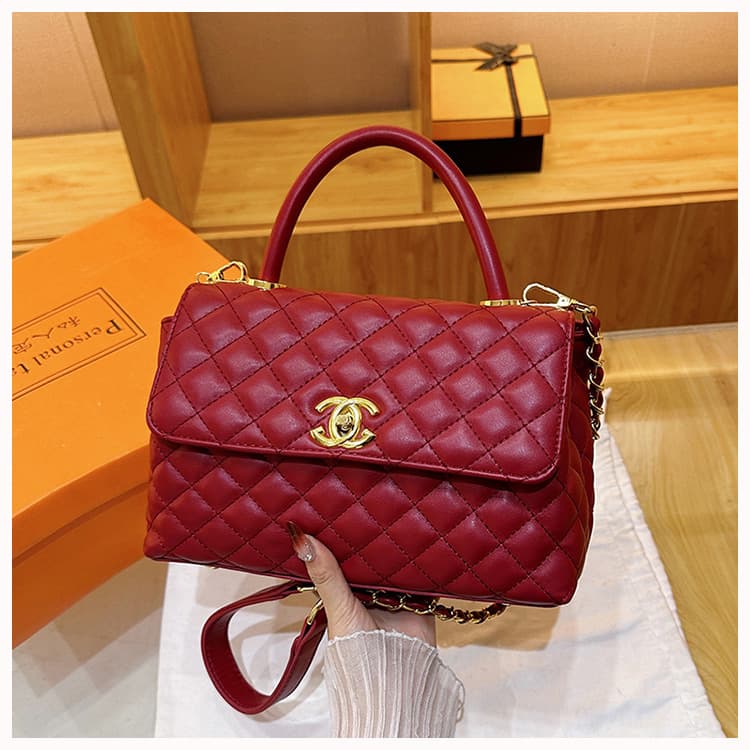 Premium Chanel-Style Handbag for Women 2026 Cross-Border New Fashion Quilted Chain Bag Handbag Shoulder Crossbody Bag