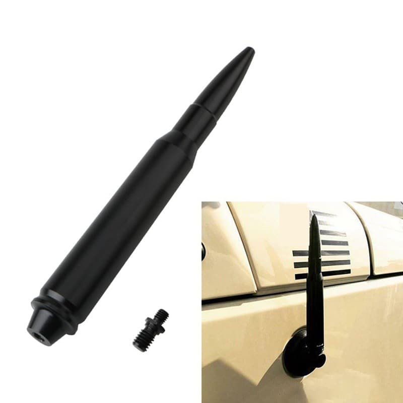 Cross-Border Factory Direct sales dedicated to herdsman JK/JL radio antenna modified aluminum alloy short antenna bullet