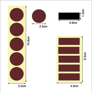 Match Striking Phosphorus Sheet, Match Striking Paper, Non-Adhesive Phosphorus Sheet, Large Dot Phosphorus, DIY Self-Adhesive Phosphorus Sheet