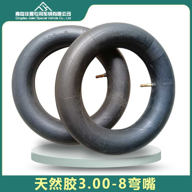 300-8 inner tube for cart, tool cart, handcart; 3.00-8 pneumatic tire inner tube with bent valve, direct factory supply
