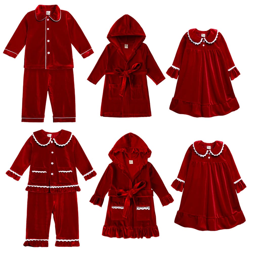 New Style Children's Bathrobe Velvet Unisex Kids Loungewear Autumn Winter Toddler Sleepwear Wholesale Agent