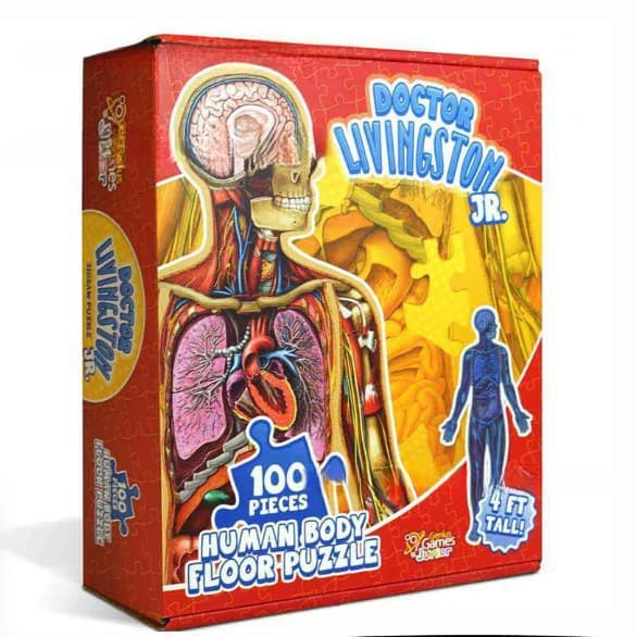 Kid's100 Piece Human Body Floor Puzzle Children's 100 Piece Human Body Floor Puzzle