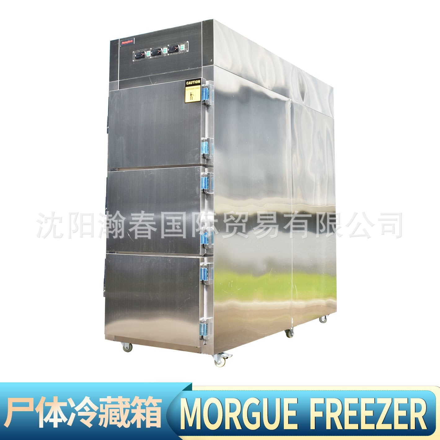 Mortuary Freezer Three-Door Corpse Freezer Autopsy Station Body Freezing Preservation Corpse Refrigerator