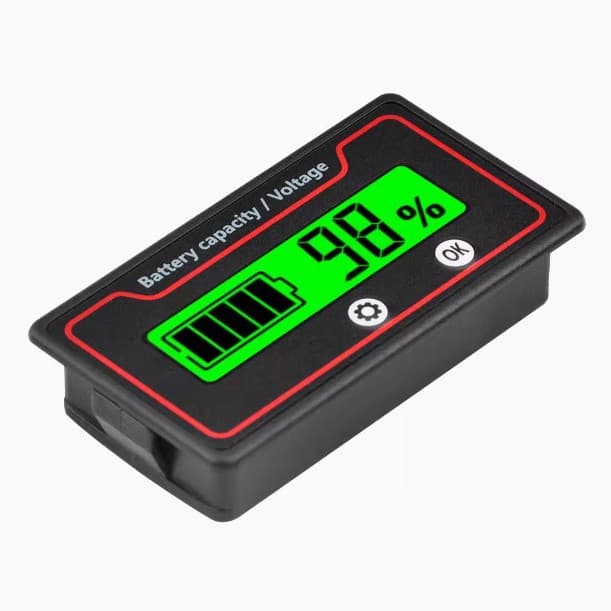 12V 24V 48V 60V 72V 84V Battery Capacity Indicator, Universal Lead-Acid Lithium Battery Level Display Meter GY-6ST
