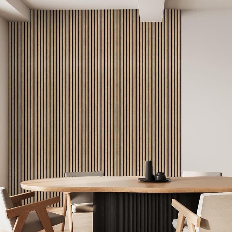 Wood Grain Wall Sticker Waterproof Background Wallpaper Cross-border Living Room Geometric Vertical Pattern Home Decorative Wallpaper PVC
