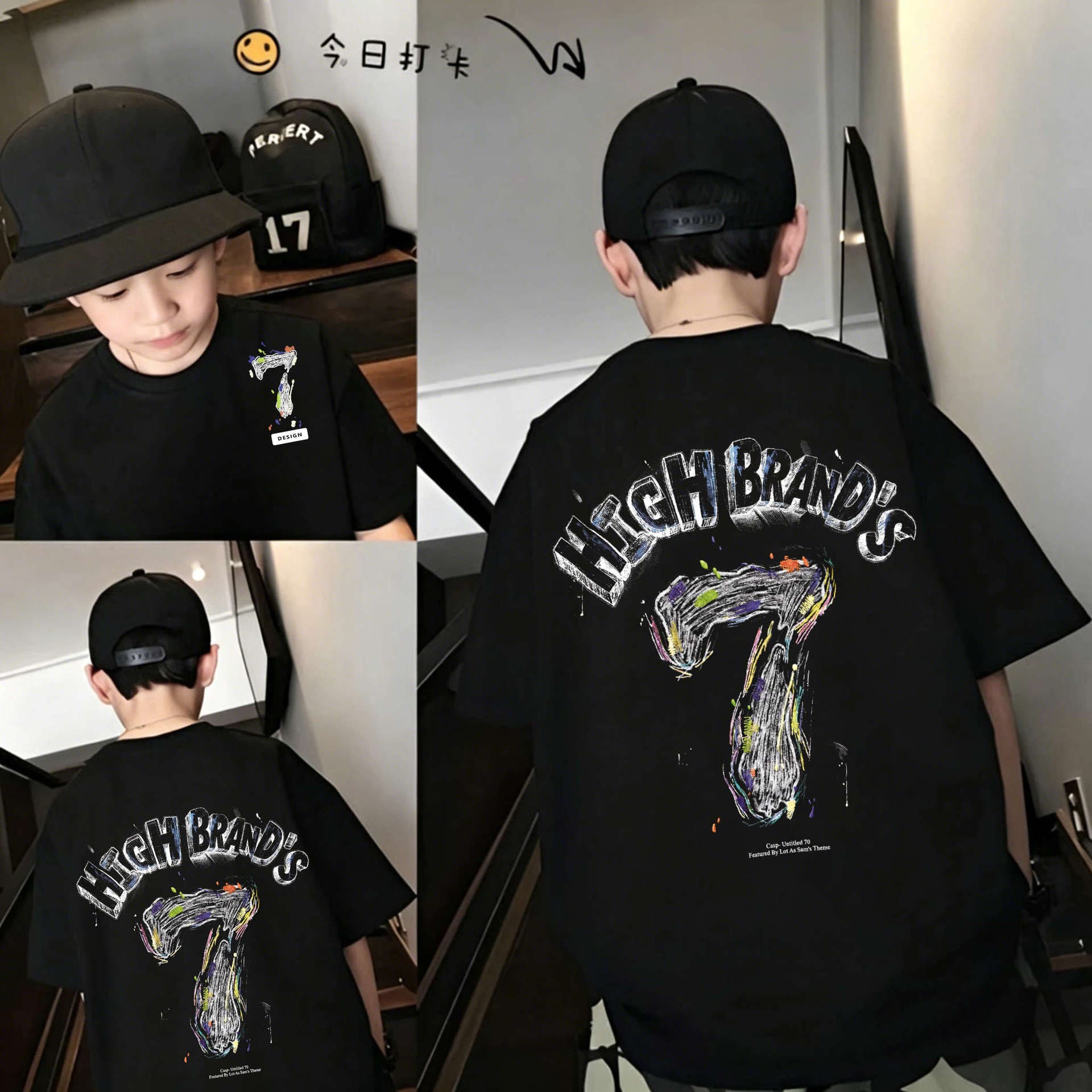 Children's T-Shirt Summer New Style Boys Casual Fashionable Medium and Large Kids Thin Summer Short Sleeve Top