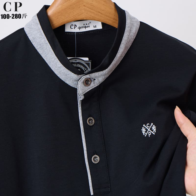 Plus Size Short Sleeve T-Shirt for Men, Oversized Fit, 7XL Up to 300 lbs, Cool Silky Mercerized Cotton Half Sleeve T-Shirt Wholesale