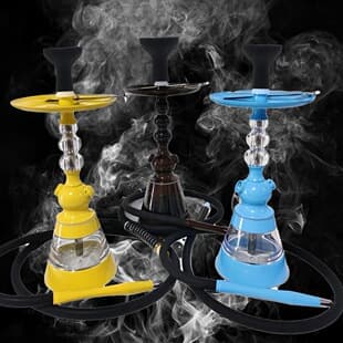 Ranjie Hookah Cross-Border Factory Zinc Alloy 41CM Arabic Hookah Single Hose Hookah Set Complete Hookah