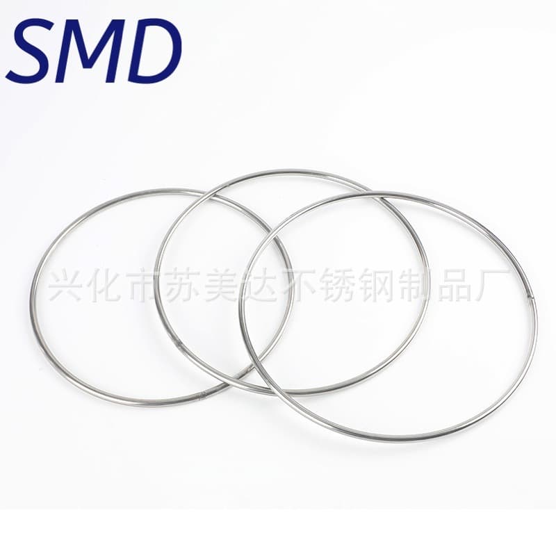 304 Stainless Steel Solid Ring, Large Diameter Steel Circle, Welding Ring, Hand Pull Ring, O-Type Stainless Steel Ring