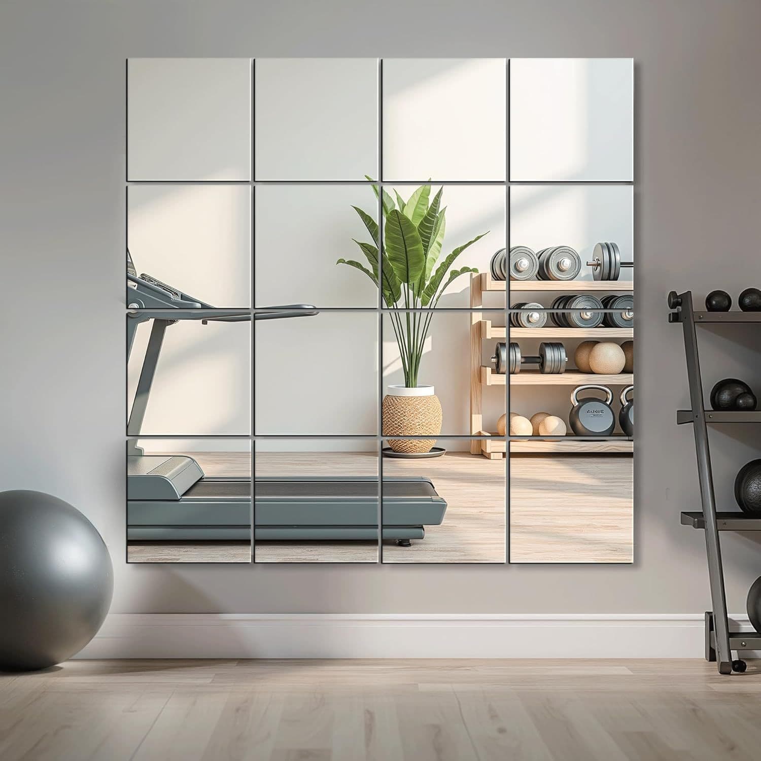 Cross-border acrylic soft mirror self-adhesive wall sticker home full-length mirror bathroom dormitory dressing mirror splicable soft mirror