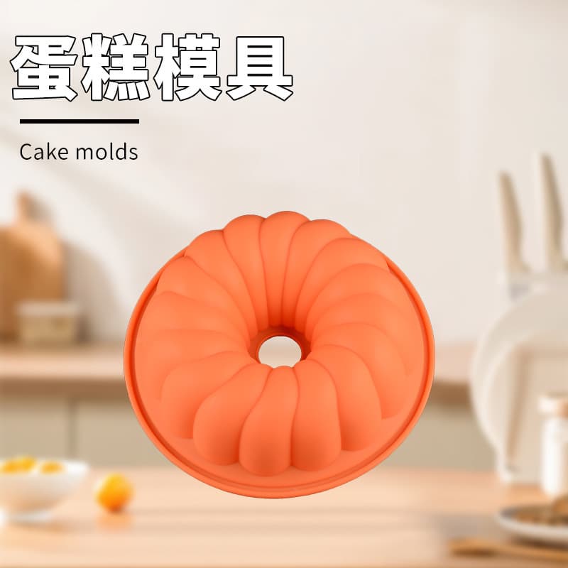 Yanying cross-border single-hole pumpkin-shaped food-grade silicone cake soap mold cold process soap mold hand-baked