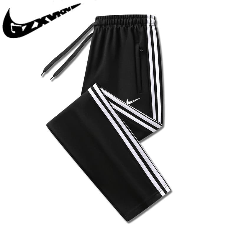Three Bar Sweatpants Men's Autumn New Fashion Brand Straight Pants Loose Casual Plus Size Running Sports Pants for Men