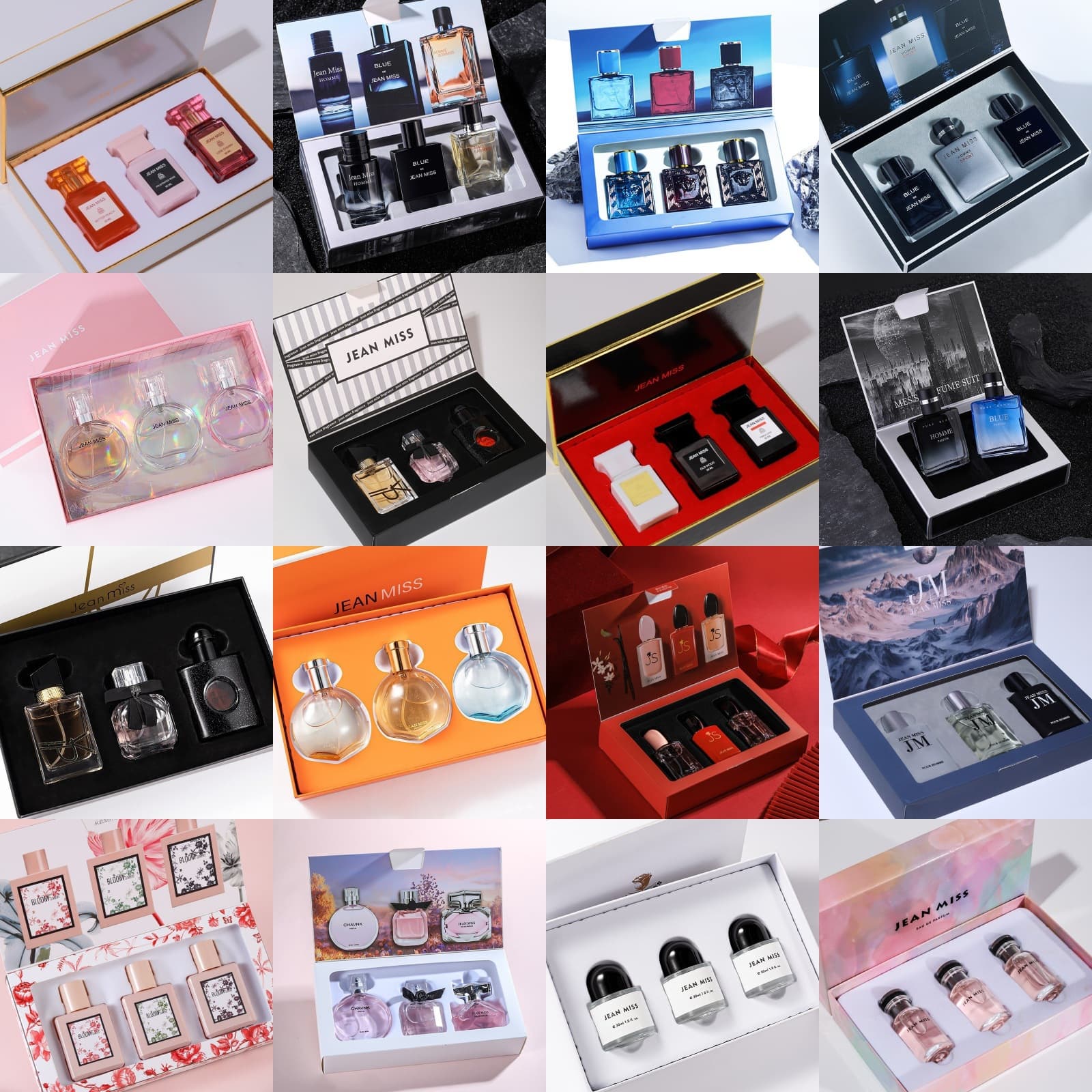 TikTok Hot-Selling Men's Perfume Set Long-Lasting Authentic Big Brand Women's Perfume Gift Box Street Stall Vietnam Perfume Wholesale