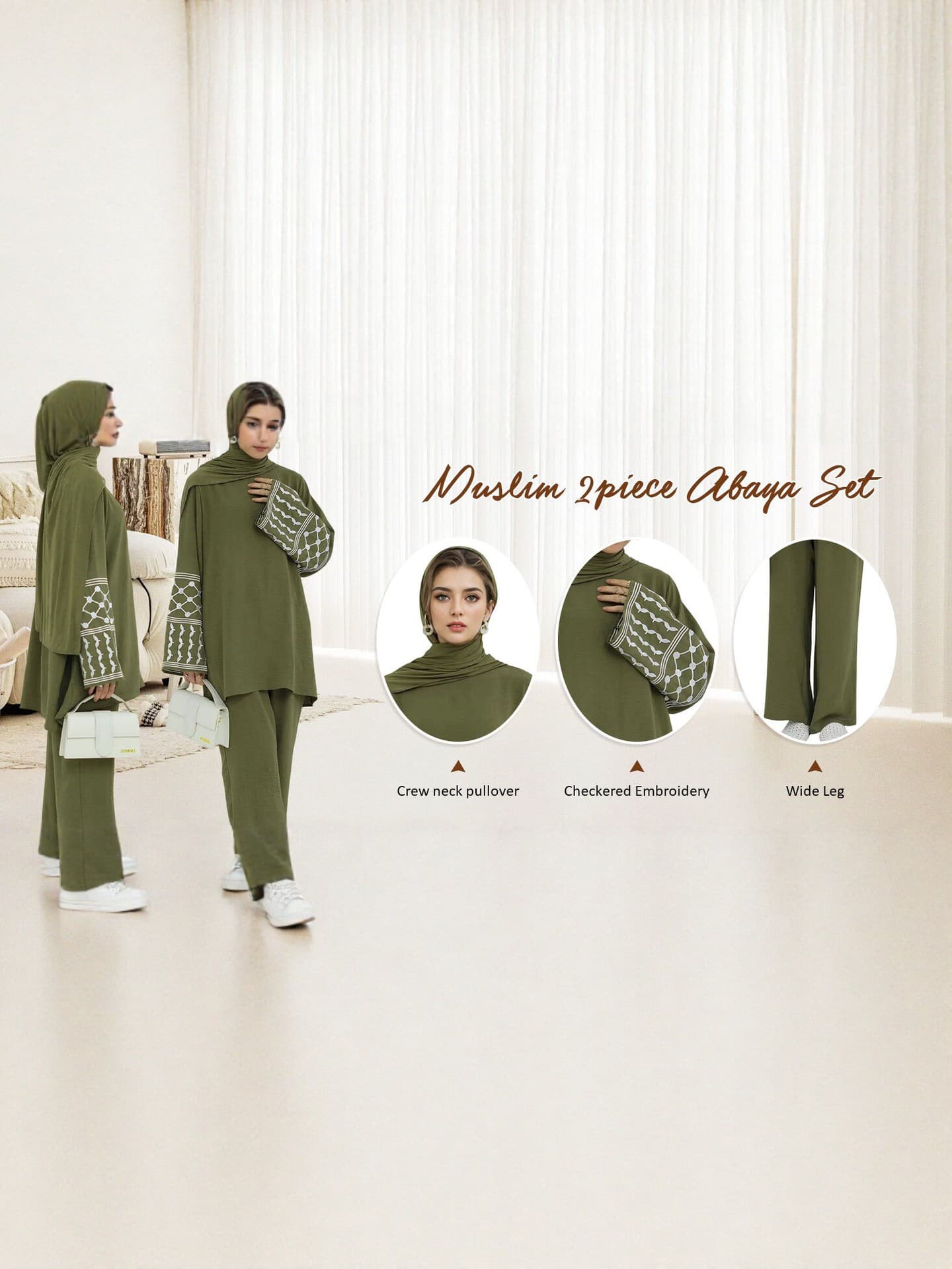 Factory Direct Free Sample New Solid Color Two-Piece Robe Set Spring/Autumn Loose Fit Solid Wide-Leg Pants Fashion Casual